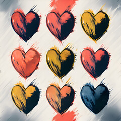 Seamless heart pattern 