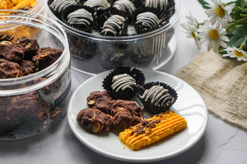 Popular cookies in Malaysia during celebration of Eid Mubarak (Hari Raya).  
