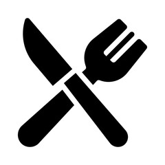 fork glyph icon