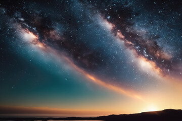 beautiful views over the sea cloud scape and mountains