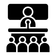 Public Speaking Icon