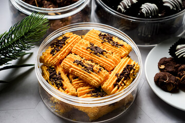 Popular cookies in Malaysia during celebration of Eid Mubarak (Hari Raya).  