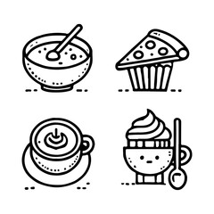 your minimalist bread icon with clean lines on a white background