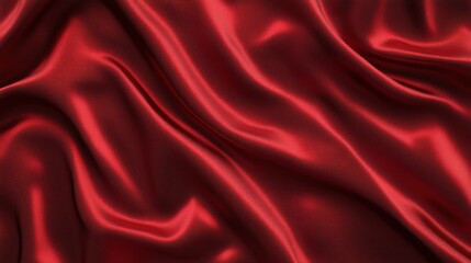 Fototapeta premium Crimson Silk Drapery: A Luxurious Texture