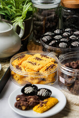 Popular cookies in Malaysia during celebration of Eid Mubarak (Hari Raya).  