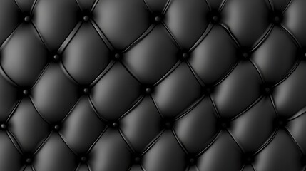 Black leather texture with padded background design.