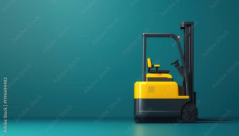 Aufkleber industrial robotics concept. autonomous robotic forklifts with flexible routing for optimizing mater