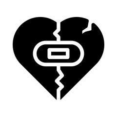 heart glyph icon