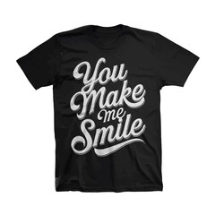 A black t-shirt with a stylis Motivation