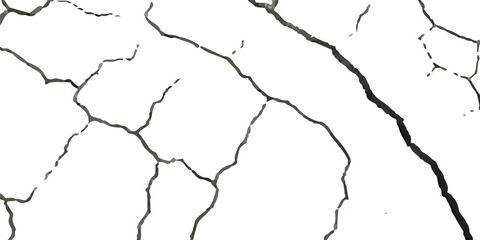 Earthquake-Damaged Land, Wall, and Floor Texture Overlays in Vector, Showing Cracks and Fractures in Black, White, and Grey, Ideal for Simulating Surface Deformation in Disaster Themed Projects.
