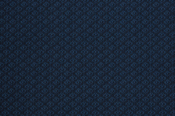 Navy blue fabric in abstract pattern a background