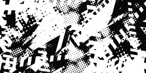 Abstract black and white texture vector design
