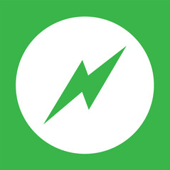 Neon green wireless charging icons 