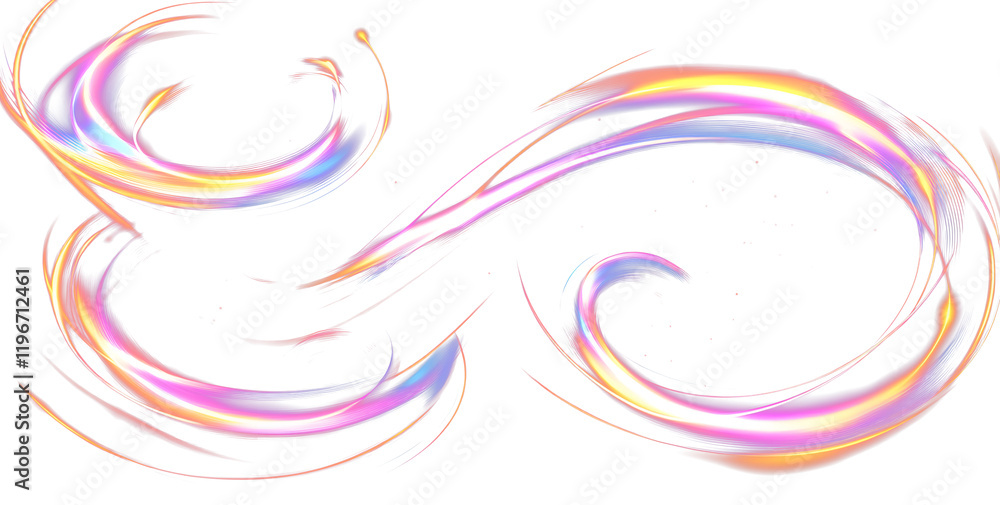 Poster set of glowing speed spirals on dark background for your neon design. abstract vector fire circles, 