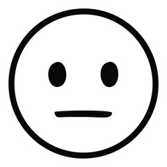 Fototapeta premium Set of vector smiley icons. Emoticons. surprise emotion