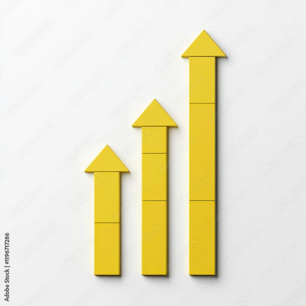 Aufkleber financial growth chart with clean realistic composition business environment visual data representat