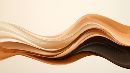 Abstract waves of warm colors flowing gracefully across a soft gradient background
