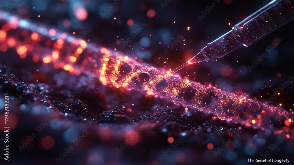 Poster tools editing dna strands in a laboratory setting during a scientific research session