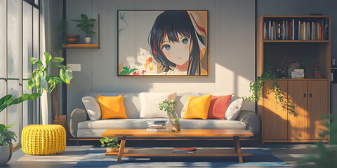 living room interior with fireplace