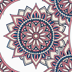 abstract pattern with flowers