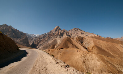 Himalayan Manali-Leh highway in Himalayas, Ladakh, India