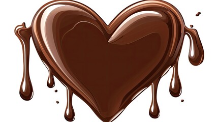 A heart-shaped chocolate