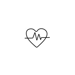 heart rate vector icon