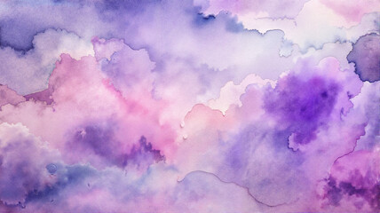Fototapeta premium Abstract purple and pink watercolor background