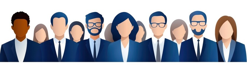 Fototapeta premium Professional business team collaboration in office meeting, project strategy and corporate success