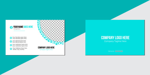  Creative and Clean Business Card Template Modern and simple business card design Creative and clean corporate business card template Vector illustration Stationery design