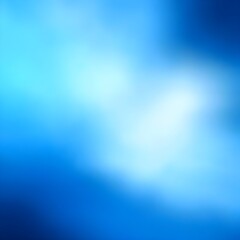 Obraz premium Blue Defocused Blurred Motion Abstract Background, Widescreen Generative AI