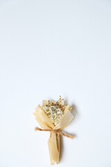 Mini bouquet of dried flowers