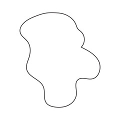abstract blobs outline for background