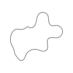 abstract blobs outline for background