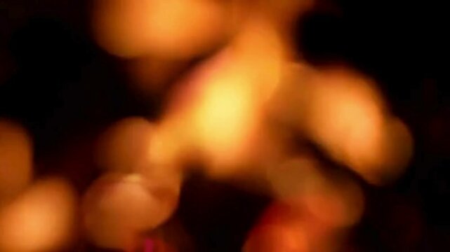 Blurry fireworks video 