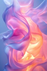 Abstract light blue pink psychedelic background, neon reflections texture album artwork, subtle pastel shades, Generative AI