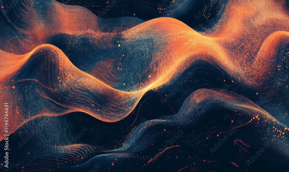 Poster big data abstract vector background. bigdata visualization
