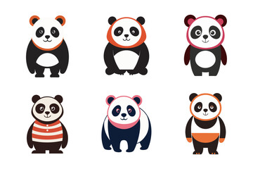 Vintage Panda Bundle. Retro Cuties for Every Occasion