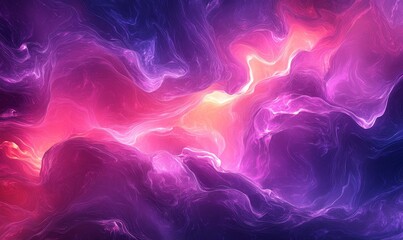 Obraz premium Vibrant purple magenta gradient background, glowing forms texture, event flyer, seamless gradients, Generative AI