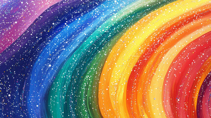 Colorful Wavy Abstract Wallpaper