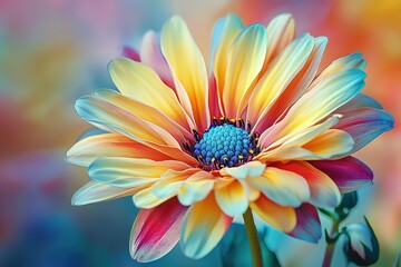 Vibrant Colorful Flower Close-up