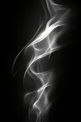 Abstract deep black white smooth background, color blend texture poster banner, high-contrast lighting, Generative AI