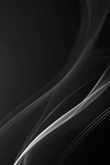Abstract deep black white smooth background, color blend texture poster banner, high-contrast lighting, Generative AI