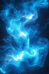 Abstract electric neon cyan smooth background, shimmering highlights texture presentation slide, modern style, Generative AI