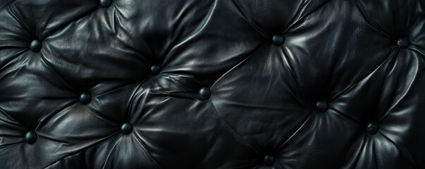 Naklejka premium Black leather structure