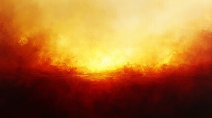 Naklejka premium Abstract sunset gold crimson subtle background, vivid overlays texture album artwork, monochromatic gradients, Generative AI