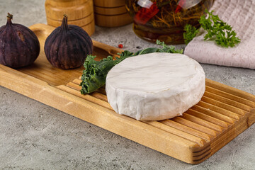 Gourmet round creamy Camembert cheese