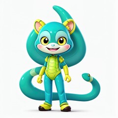 Fototapeta premium funny monster character cartoon