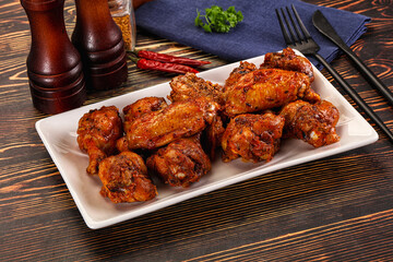 Hot and spicy Buffalo chicken wings