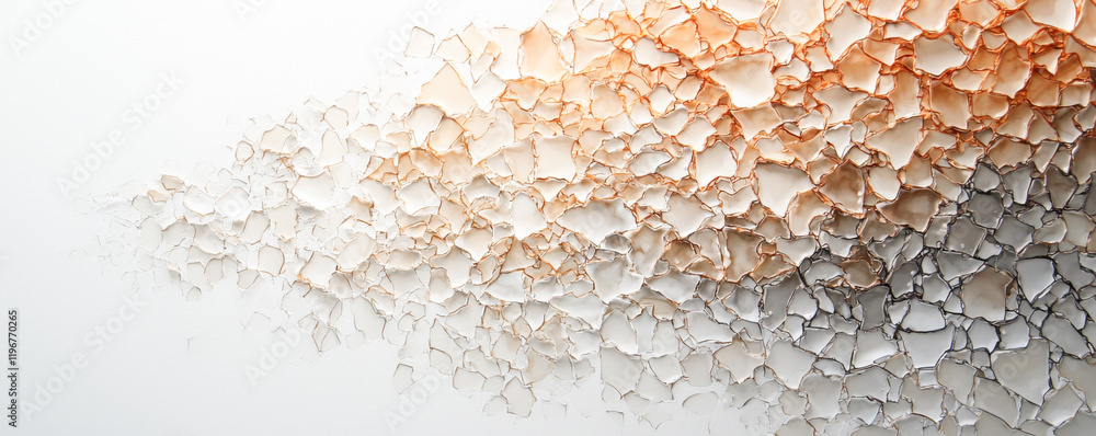 Poster abstract texture of peeling paint showcasing vibrant colors and intricate patterns.